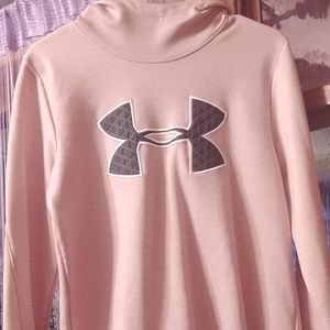 Pink underarmor hoodie